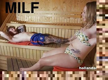 Sauna sex with Chelsey Lanette