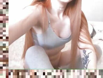 masturbation, russe, rousse, secousses, belle