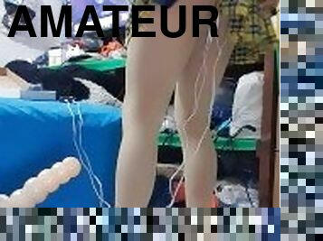 masturbação, amador, anal, dildo, fetiche, sozinho