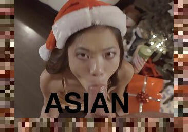 Tiny Asian Stepsis Wanted A Prick In A Box For Christmas