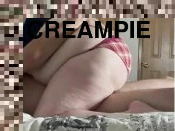 pantat, orgasme, amatir, creampie-ejakulasi-di-dalam-vagina-atau-anus-dan-keluarnya-tetesan-sperma, pasangan, wanita-gemuk-yang-cantik, pukulan-di-pantat, celana-dalam