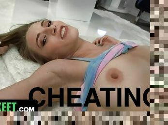 Lovely Blonde Girl Wants To Teach Her Cheating Boyfriend A Lesson And Lets A Stranger Pound Her Twat