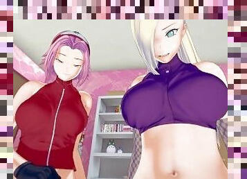 Futa Sakura & Futa Ino have a nice time with you  Male Taker POV