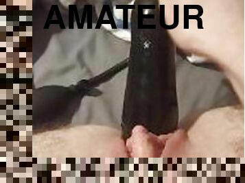 onani, gammel, amatør, teenager, legetøj, dildo, ældre, solo