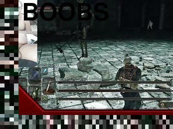 OCHINCHINCHAN IN DARK SOULS 2 COCK CAM GAMEPLAY #6