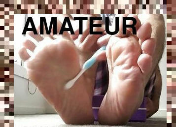 amateur, ados, gay, pieds, solo, minuscule