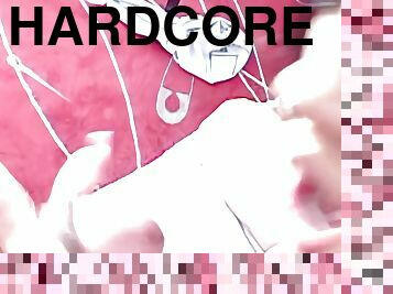 hardcore, estrela-porno, chupando