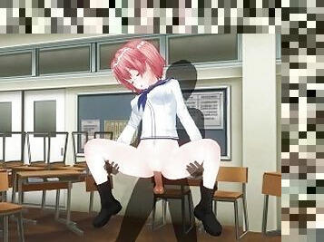 3D HENTAI Lifting fuck schoolgirl