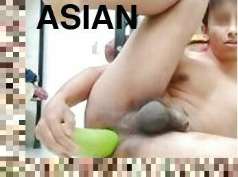 asiatique, énorme, amateur, anal, ejaculation-sur-le-corps, énorme-bite, jouet, gay, branlette, ejaculation-interne