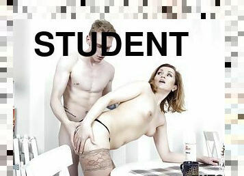 Exam Is Failed And Angry Student Pays Math Tutor Back By Sex