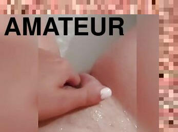 masturbation, amateur, doigtage, point-de-vue, solo, humide