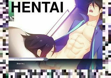 gay, japonais, anime, hentai, 3d, minet