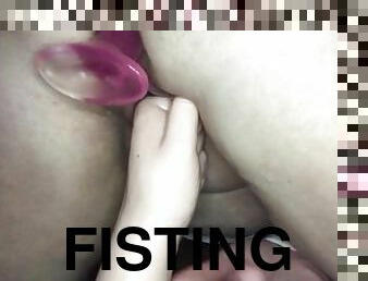 røv, fisting, fisse-pussy, amatør, anal, milf, legetøj, mor, dobbelt, moder