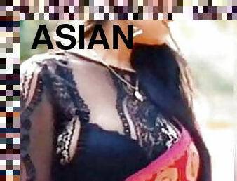 asiatisk, store-patter, brystvorter, anal, moden, mor, hindu, store-sorte-skønheder, smuk, patter