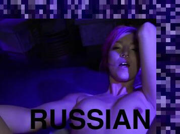 Redhead russian babe gets sex doggystyle