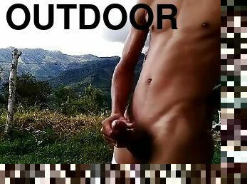 Special 1000 followers!! Delicious masturbation outdoors, in public -Damonhardx