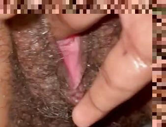 poilue, orgasme, chatte-pussy, giclée, amateur, ébène, interracial, ados, doigtage