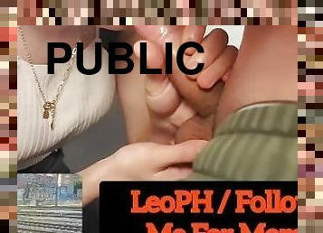 POV: The Stewardess of the Public Train Sucks My Cock in the Bathroom