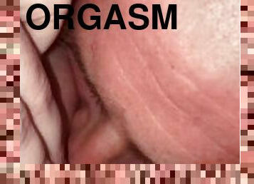 clito, orgasme, chatte-pussy, amateur, milf, belle-femme-ronde, point-de-vue, ejaculation, percé