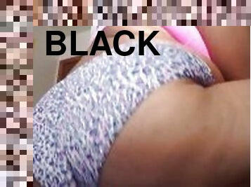Thick ass shaking and chubby bouncing and playing around in panties