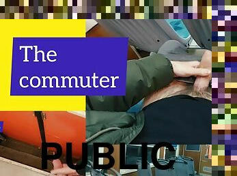 Mere commuting - public jerking, piss marking inside train &amp; cum