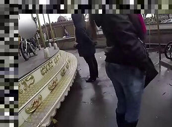 A guy picks up luna rival near eiffel tower and fucks her french hole