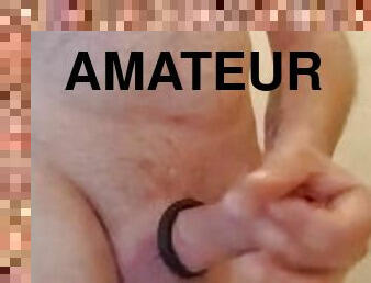 masturbation, amateur, mature, ejaculation-sur-le-corps, énorme-bite, branlette, ejaculation, solo, réalité, bite