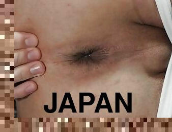 grande, cona-pussy, anal, brinquedo, japonesa, dildo, rabo