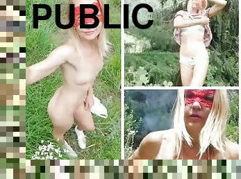 offentlig, stripping, undertøy