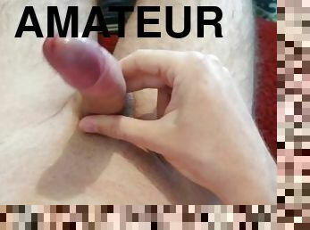 masturbation, amatör, cumshot, gigantisk-kuk, tonåring, avrunkning, juckande, ensam, rakad, kuk