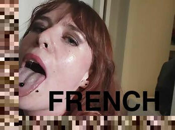 French Guy Uses This Girls Mouth As A Literal Fucktoy