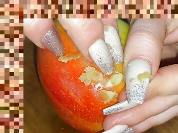 Long Nails Fruits Massacre Part 4 I MyNastyFantasy