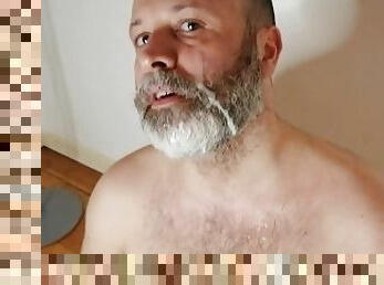 papa, poilue, masturbation, amateur, ejaculation-sur-le-corps, gay, branlette, secousses, ejaculation, européenne