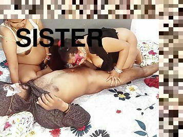Nepali Porn Star In Village Stepsisters Share Stepbrother In Threesome Sex Hindi Audio
