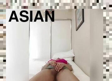 asiatique, cul, gros-nichons, masturbation, transsexuelle, amateur, ladyboy, webcam, seins, solo