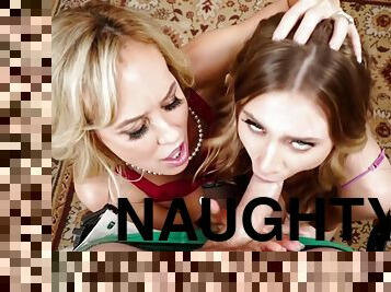 Anya Olsen, Brandi Love And Brick Danger - Freaking Out Nerd Getting Fucked By Two Naughty Blondes