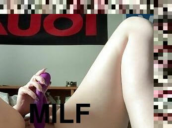 masturbaatio, orgasmi, amatööri, milf, lelu, äityli, äiti, pikkuinen, soolo, pikkurintainen