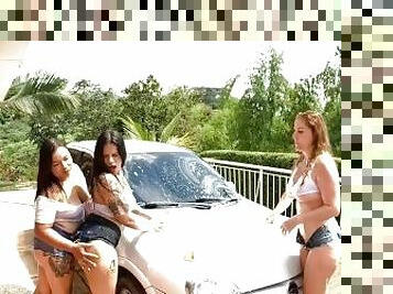 великі-цицьки, оргазм, піхва-pussy, прихильник, лесбіянка-lesbian, краля, іграшка, латиноамериканка, фінгеринг, автомобіль