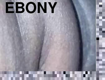 Ebony sneaky link pussy creamy look like milk