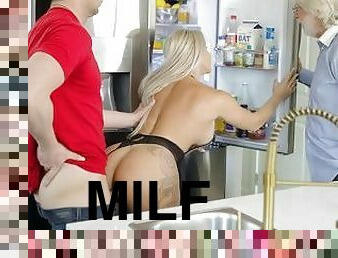 Blonde FreeUse Milf Stepmom Gets Pounded All Day Long By Her Horny Young Stepson - MYLF