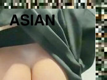 asiatisk, rumpe, bading, offentlig, pussy, skolejente, amatør, milf, mamma, rumpe-booty