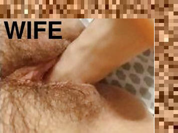 Wife fucking dildo