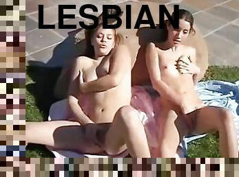 Lesbian teen hotties masturbate