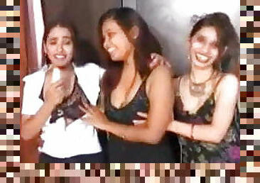 Hot new Indian threesome with kinky lesbians
