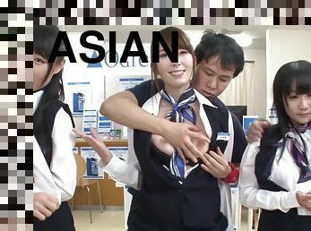 azijski, japonka, skupinski-seks, fetiš