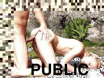 public, amatori, milf, hardcore, blonda, parc