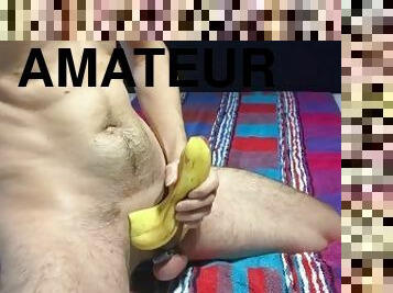 Banane Ficken und auf sie abspritzen