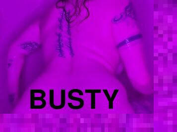 Busty Aria Kai - Big ass wet slut in bathroom solo fetish