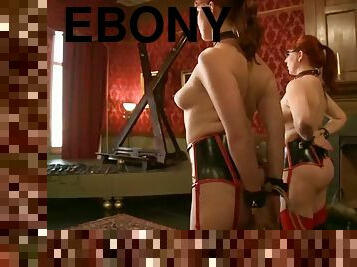 Big titty broad  ebony hottie are submissive bitches