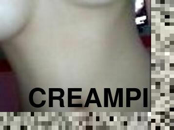 orgasme, creampie-ejakulasi-di-dalam-vagina-atau-anus-dan-keluarnya-tetesan-sperma, kotor, menunggangi, cowgirl-posisi-sex-wanita-di-atas-pria, filipina